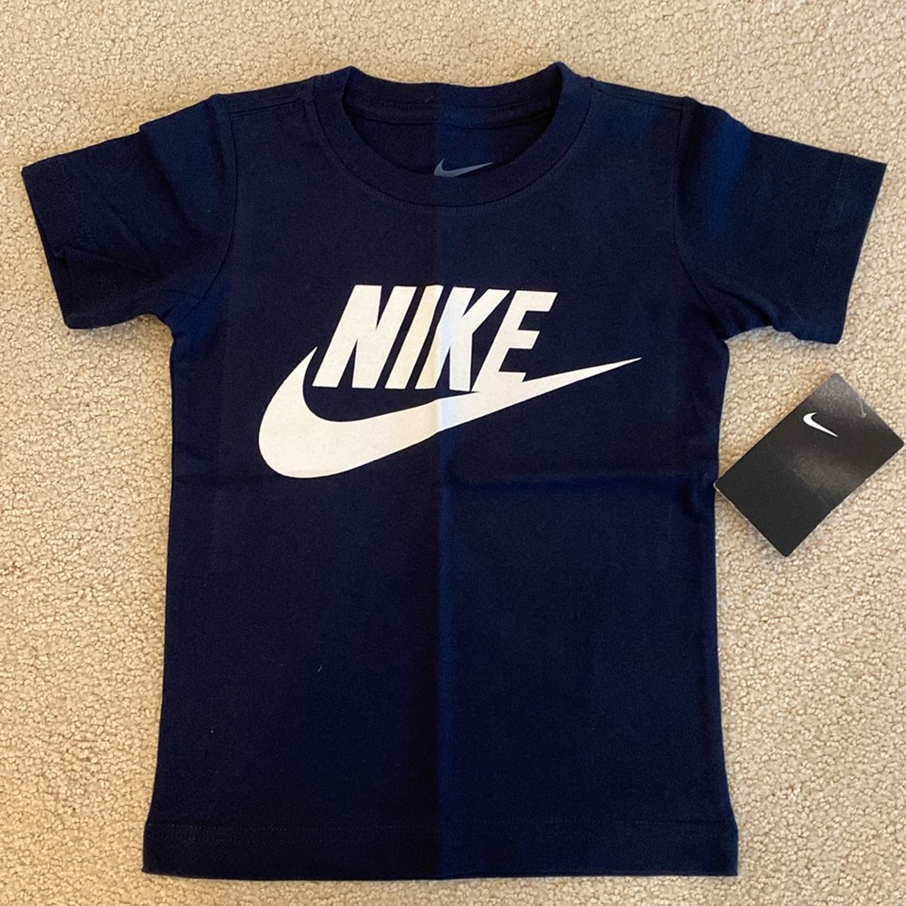 NWT Nike Navy Logo Cotton T-Shirt 4T